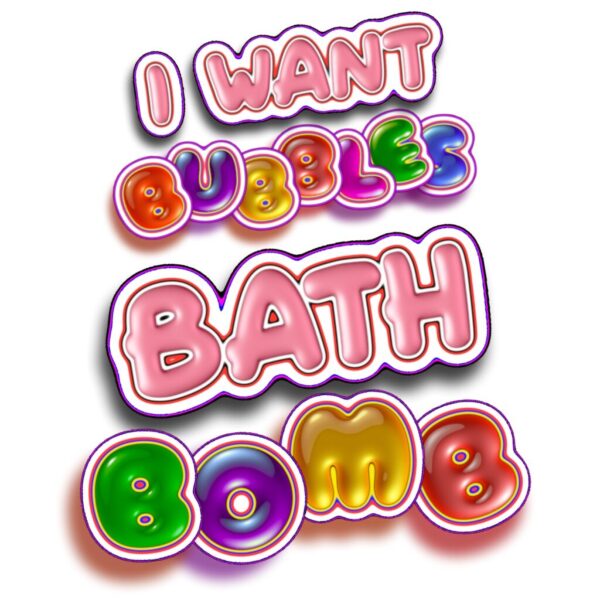 i want bubbles bath bomb